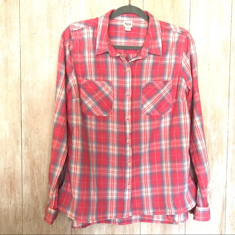 Mossimo Plaid Long Sleeve Shirt